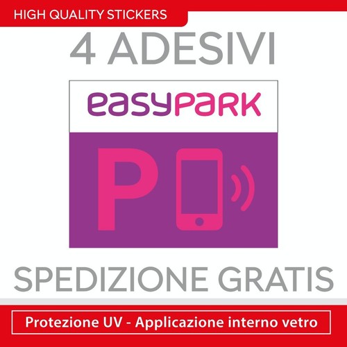 Adesivi easypark vetro auto - adesivi,