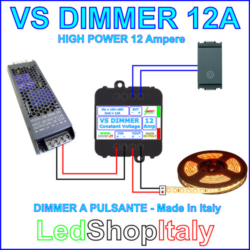 Dimmer varialuce 12v 24v - varialuce, 12a
